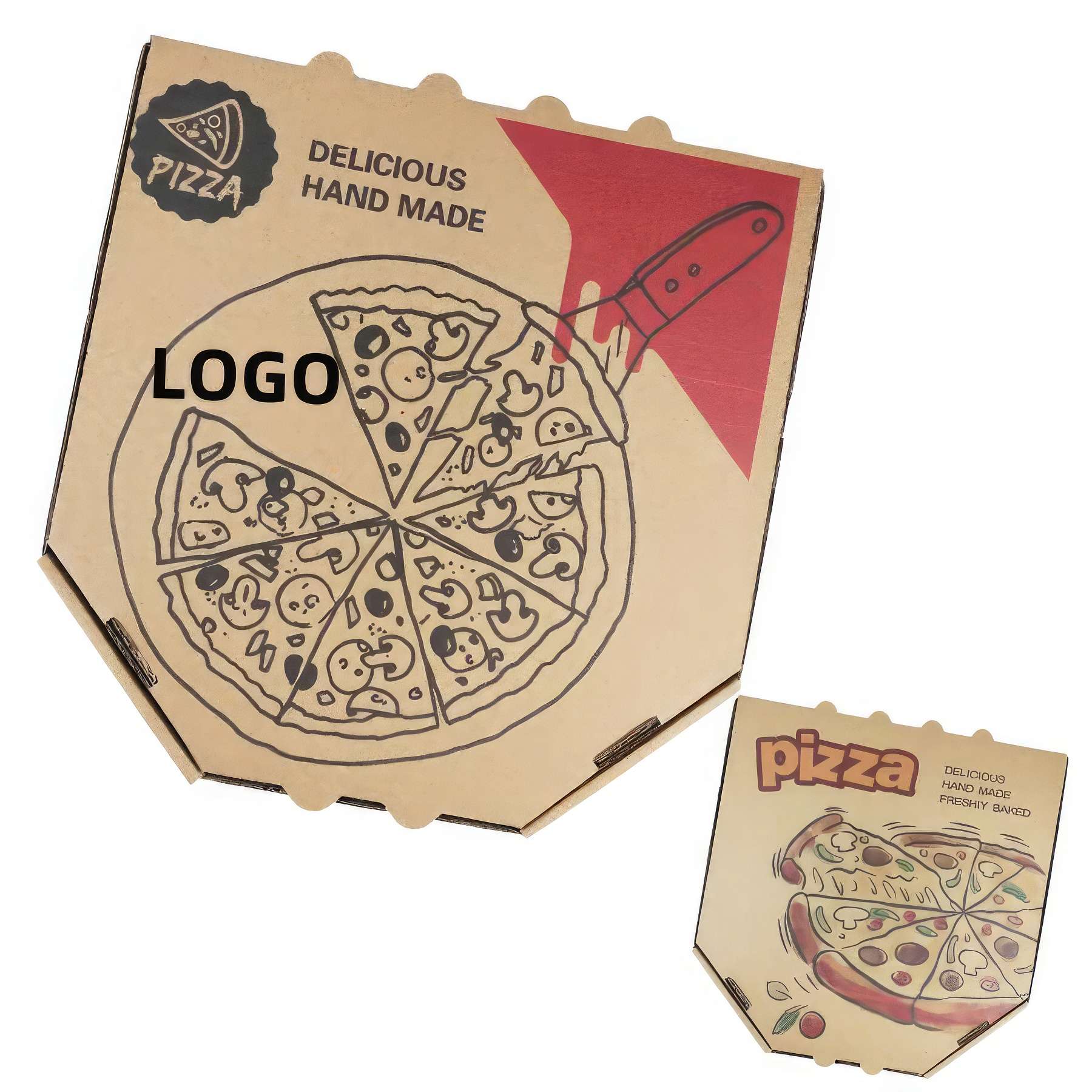 Custom Hexagon Pizza Box 2