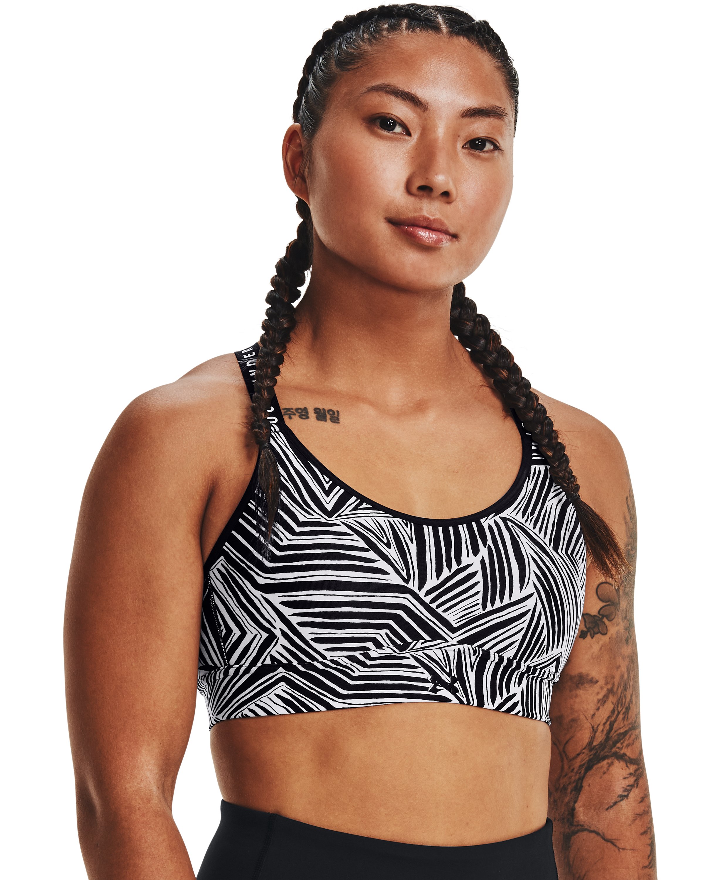 Women's UA Infinity Mid Printed Sports Bra  2