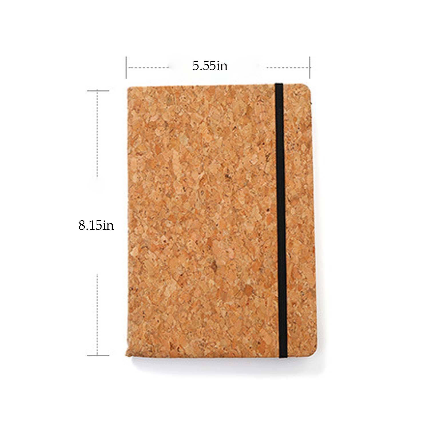 Business Office A5 Creative Strap Wood Grain Notebook 6