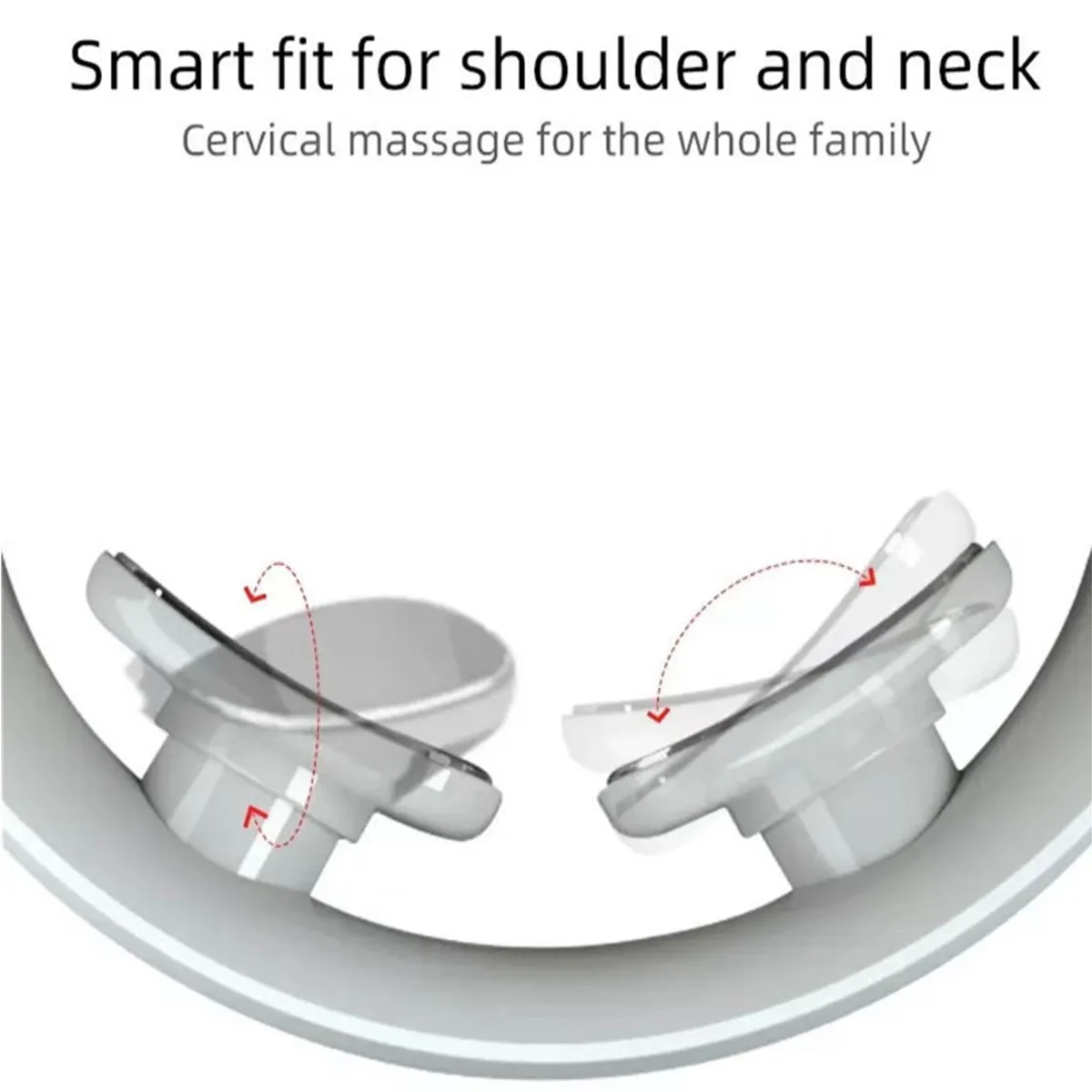 Reduce Fatigue Heat Electric Pulse Neck Massager Vibration 2