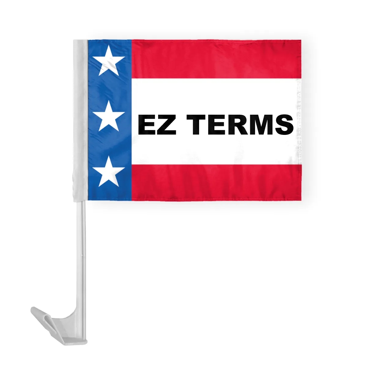 12" x 16" Patriotic Message Car Flag - ePoly 11