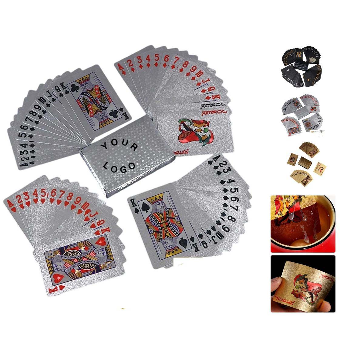 Gold Foil Poker Playing Cards for Games 3