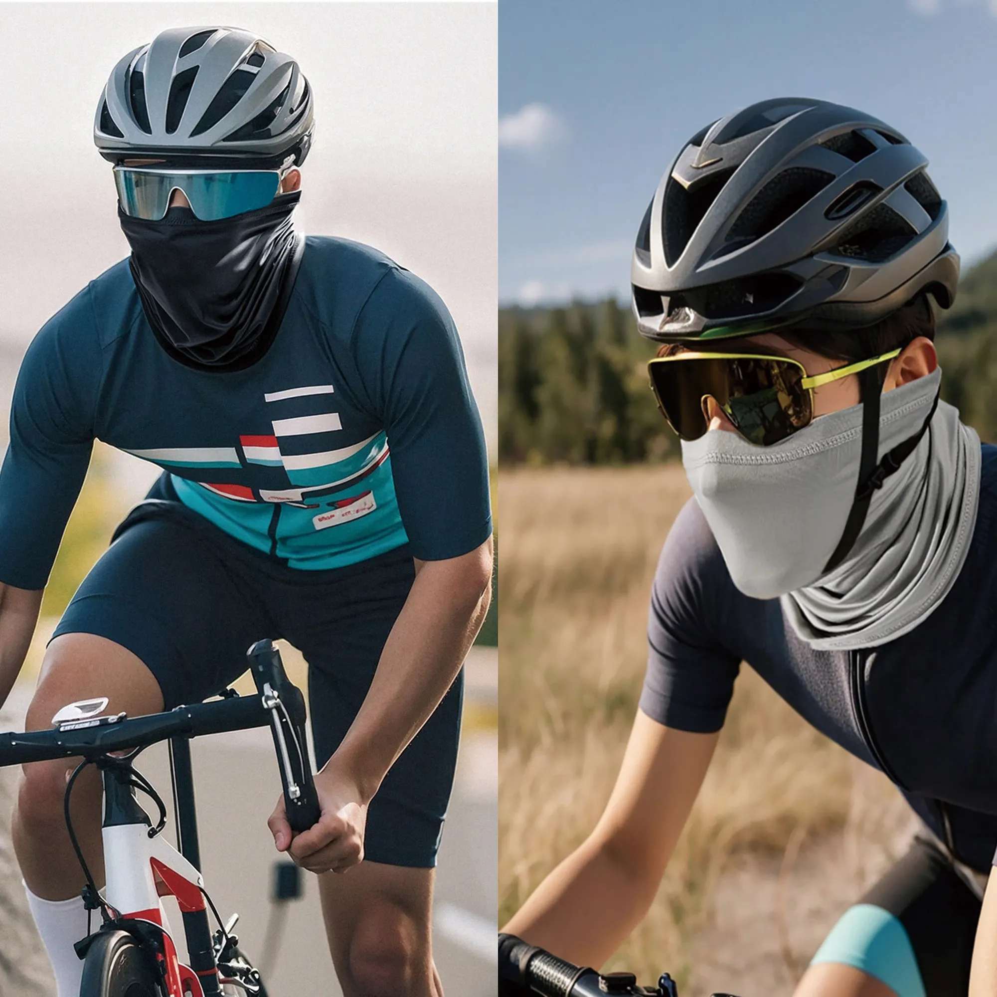 Summer Cycling Mask Sun Protection Ice Silk Face Cover 4