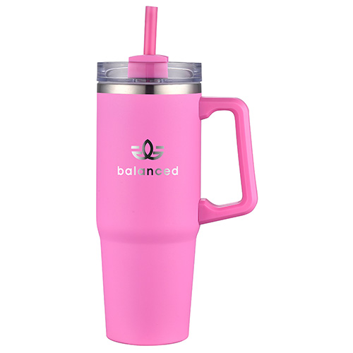 Milo 30 oz Vacuum Insulated Stainless Steel Mug with Straw 10