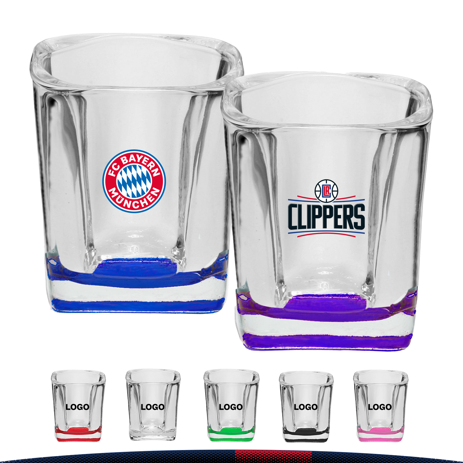 2 oz. Square Shot Glasses 6