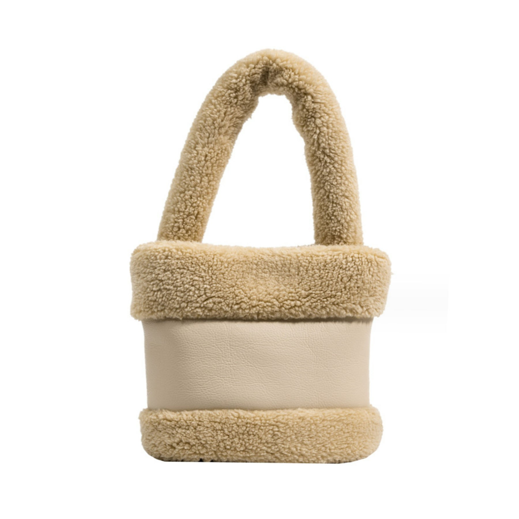 Women Plush Bucket Bag 2