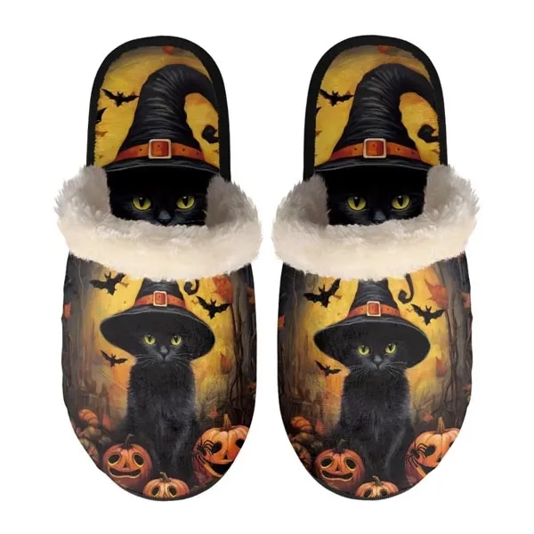 Plush Furry Slippers- Cozy Cotton Comfort 2