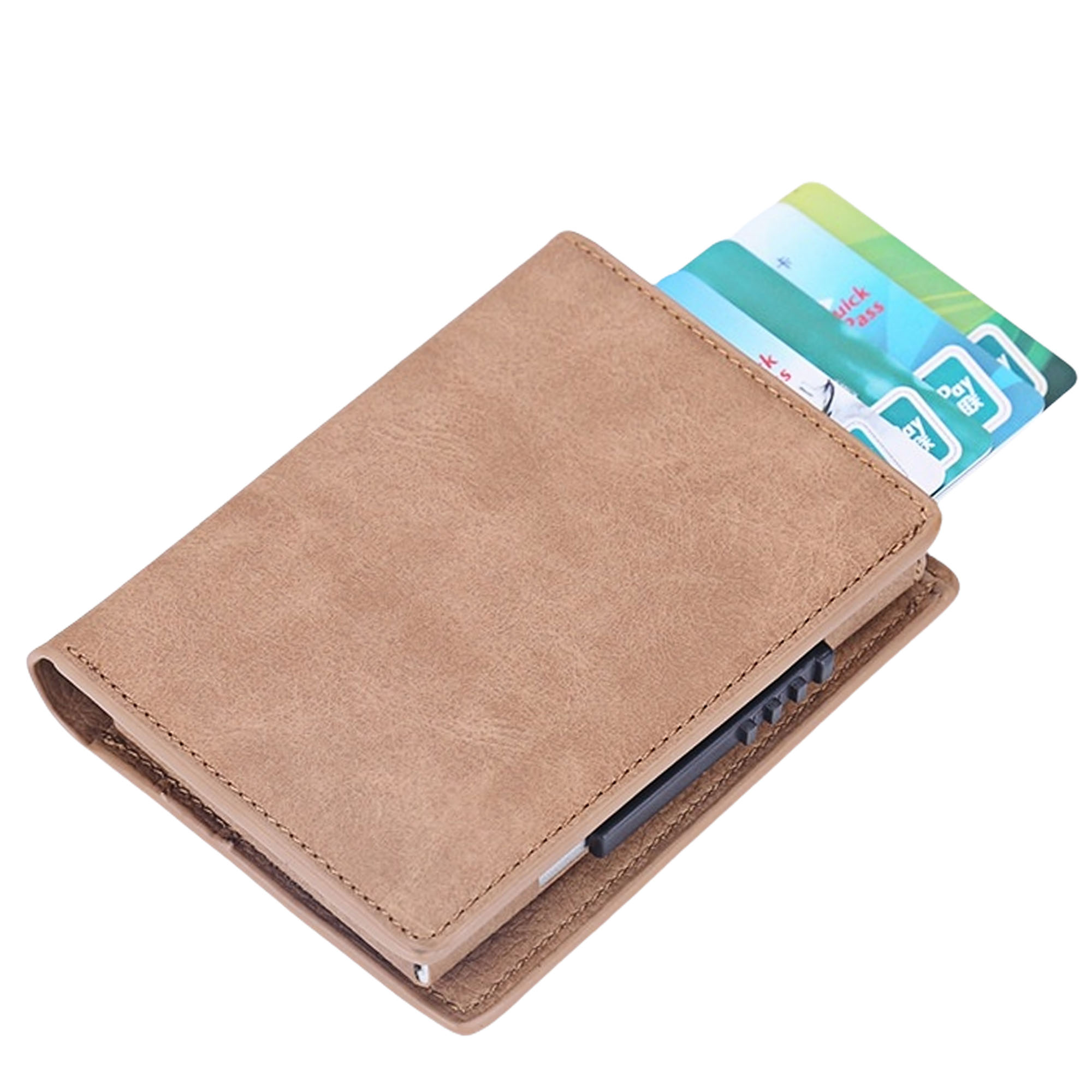 RFID Blocking Aluminum Card Holder Wallet - Slim Foldable Design 3
