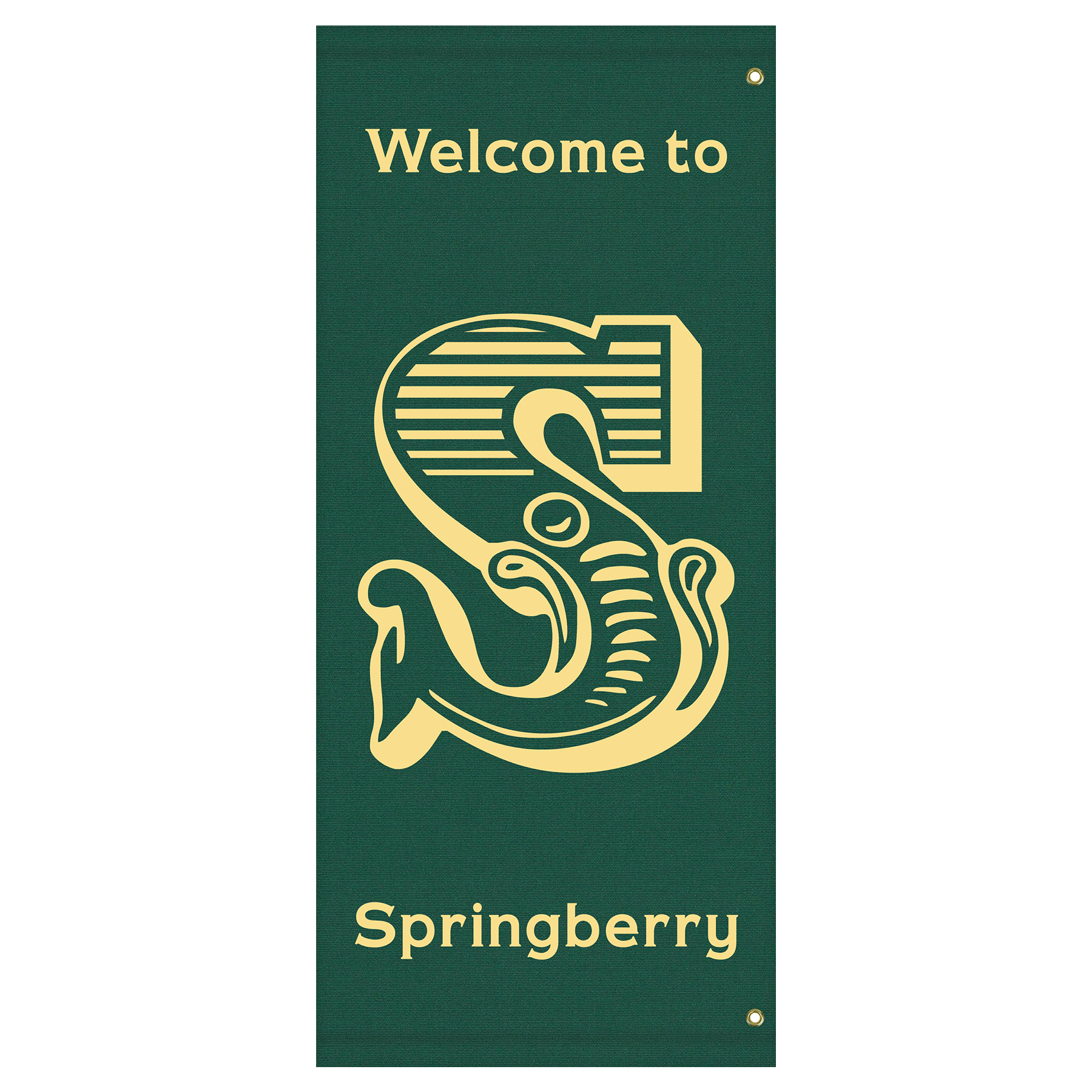 60" x 30" Custom Sunbrella™ Avenue Banner-1 Color Imprint 2