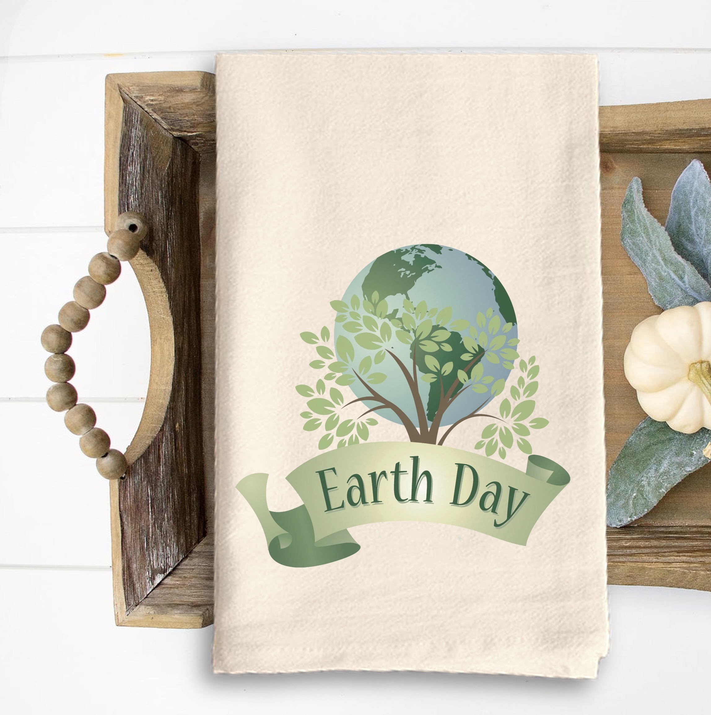 Natural Vintage Flour Sack Tea Towel 9