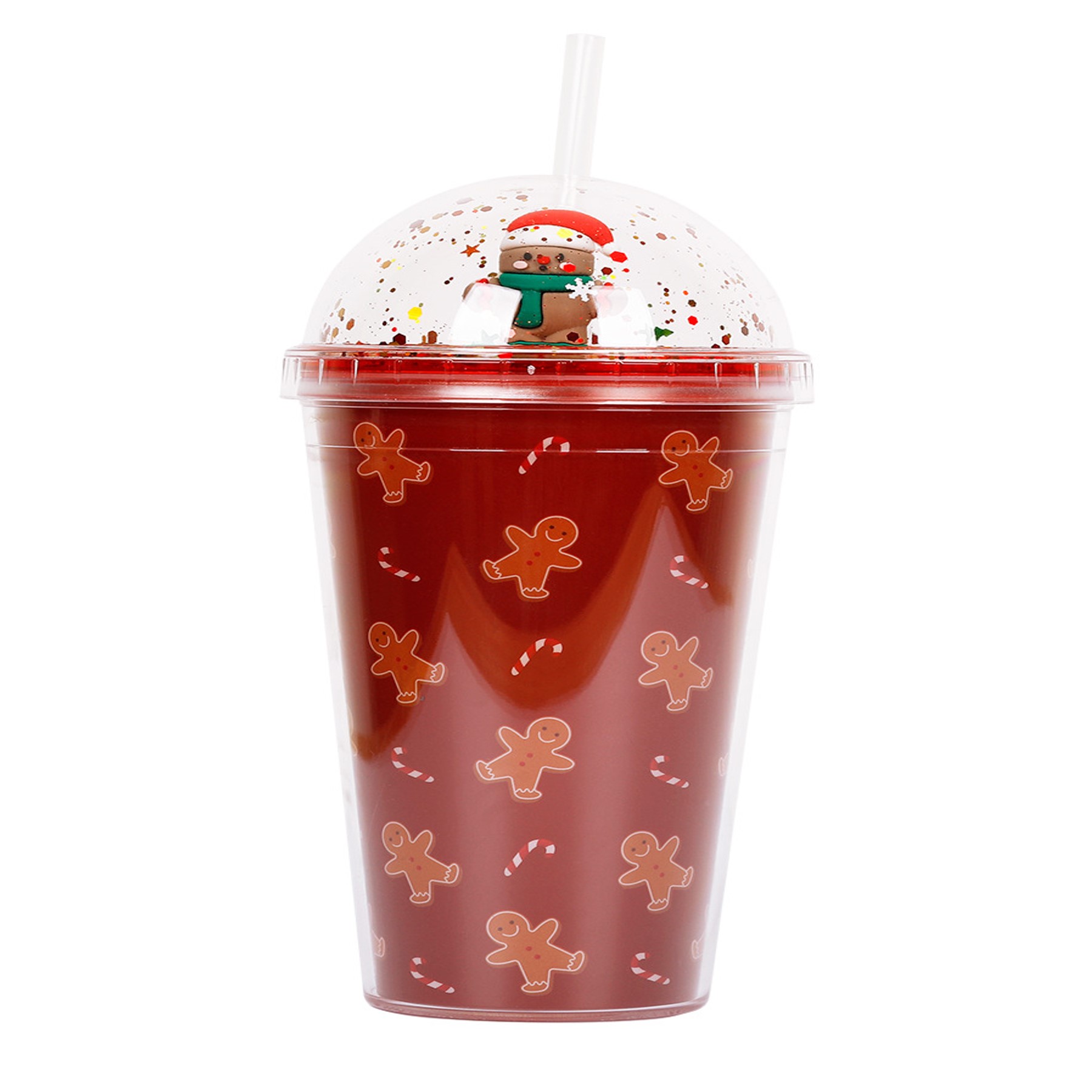 15oz Reusable Christmas Cup with Straw (direct import) 4
