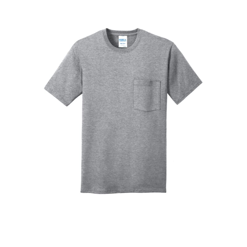 Port & Company Core Cotton Pocket Tee. 5