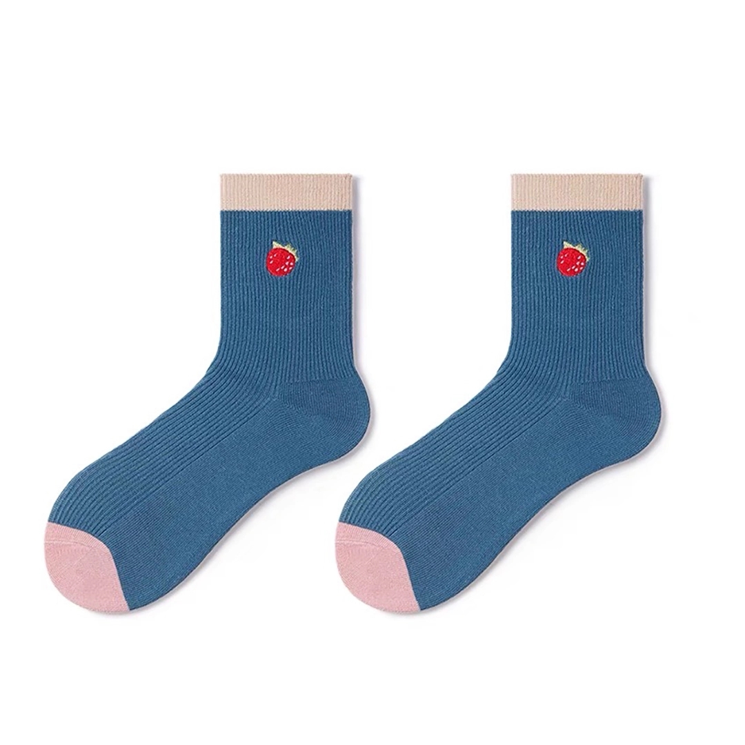 Custom Mid Crew Socks with Embroidered logo 7