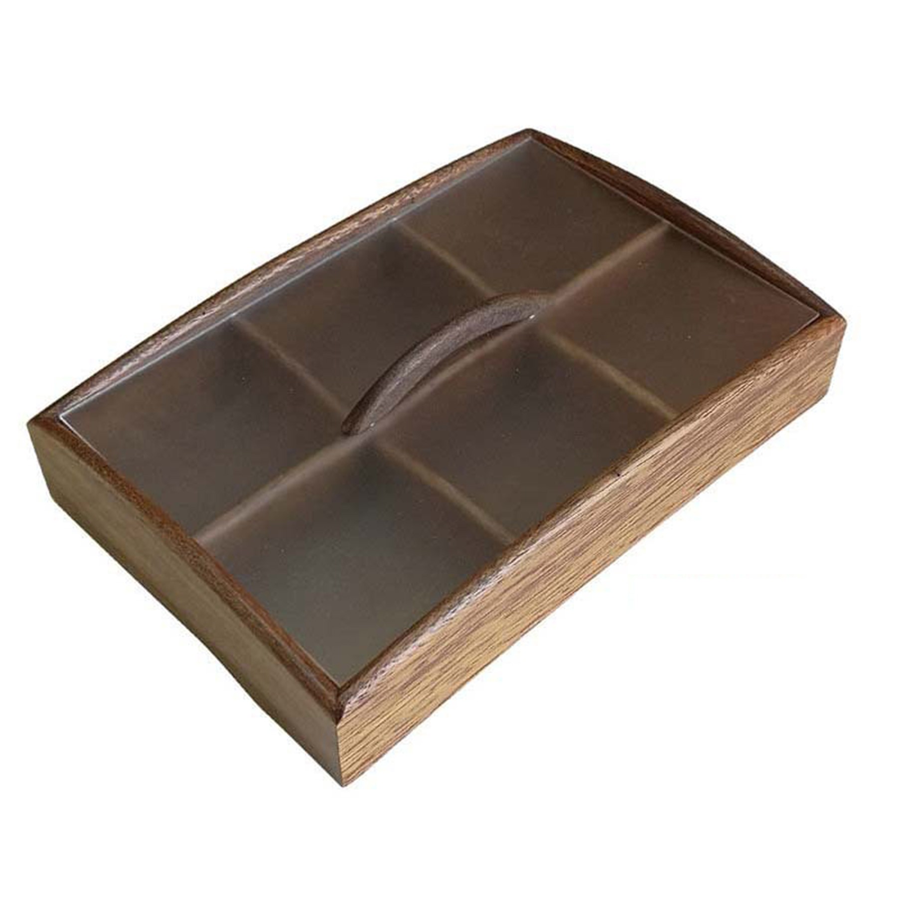Walnut Wood Partitioned Snack Box 7