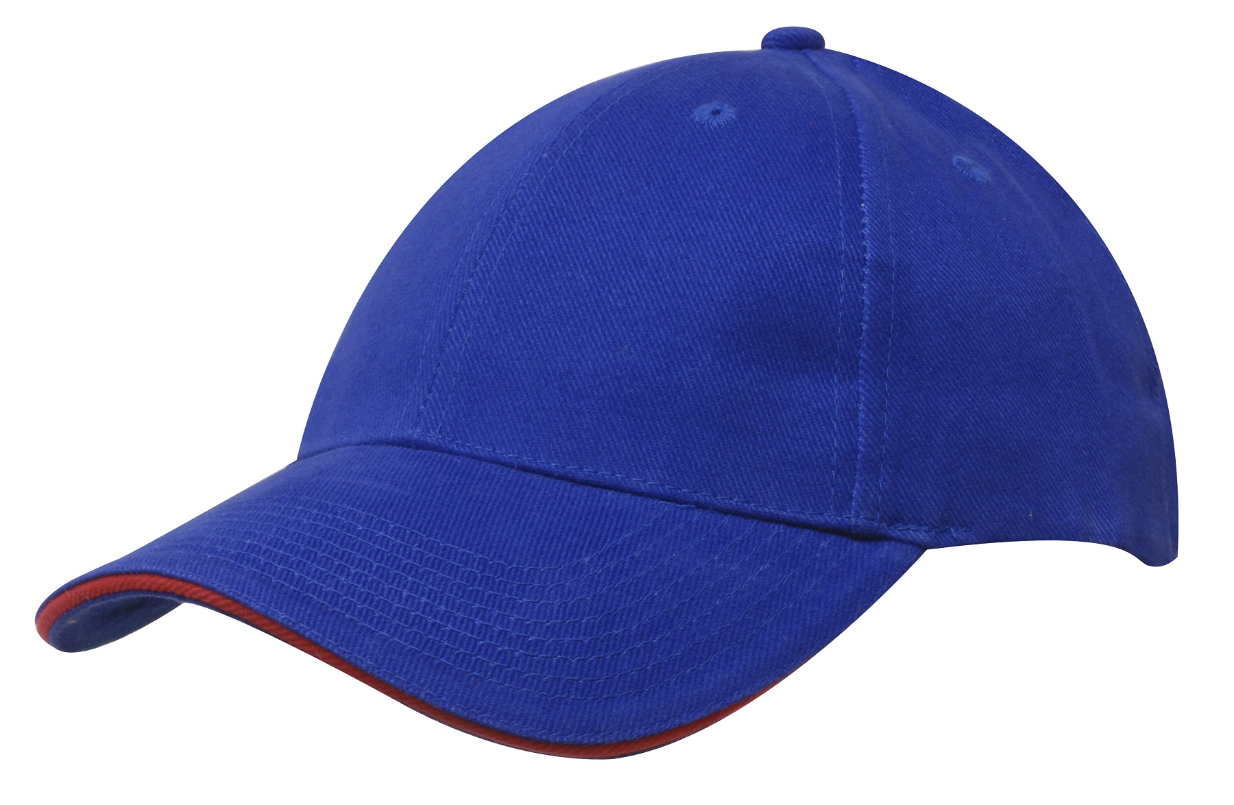 Brushed Heavy Cotton with Sandwich Trim Cap (Domestically Decorated) 37