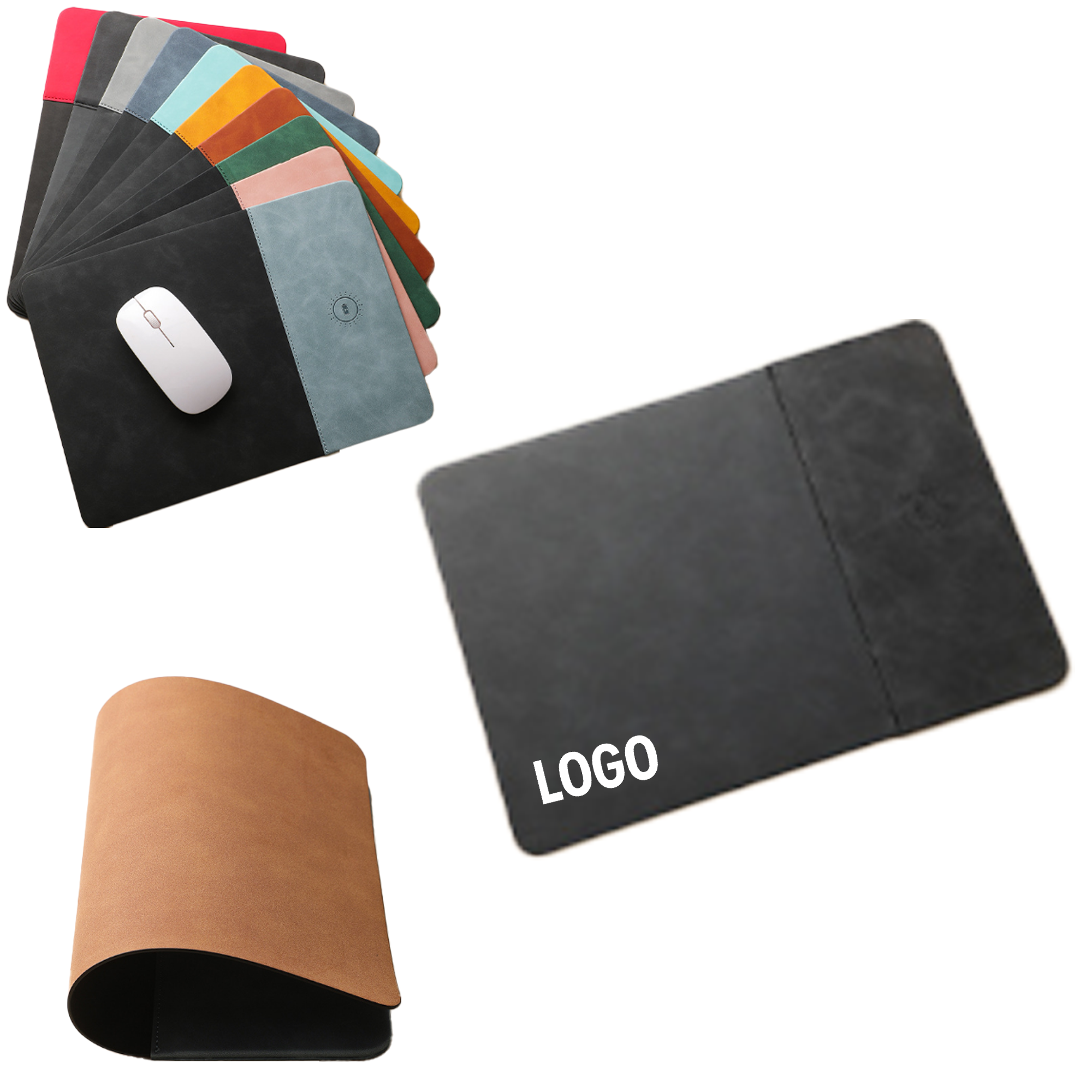 Custom Wireless Charging Mouse Pad For Office Desks 2