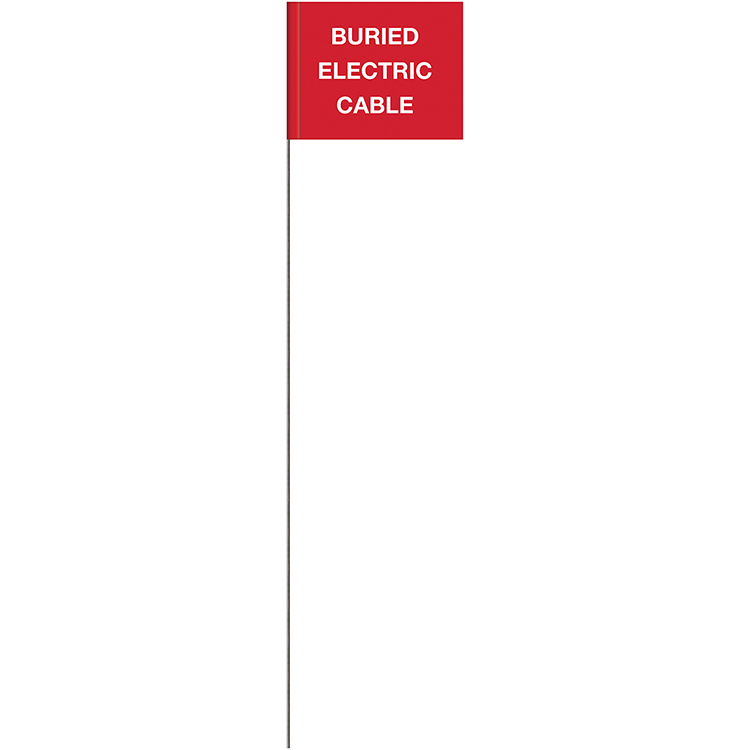 Generic Message Marking Flags - Buried Electric Cable Generic Message Marking Flags - Sewer 2