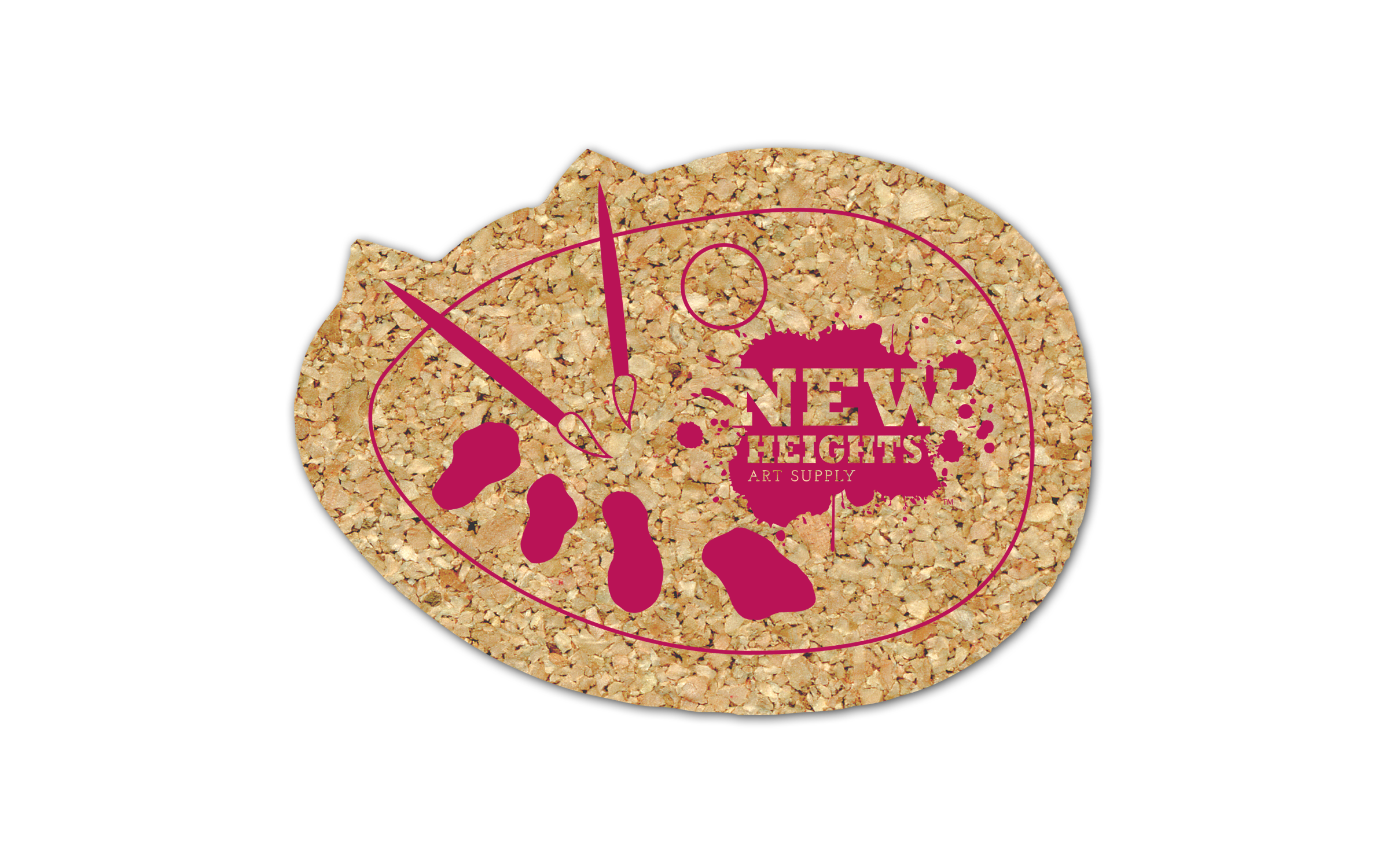 Painter Pallet Cork Coaster 3