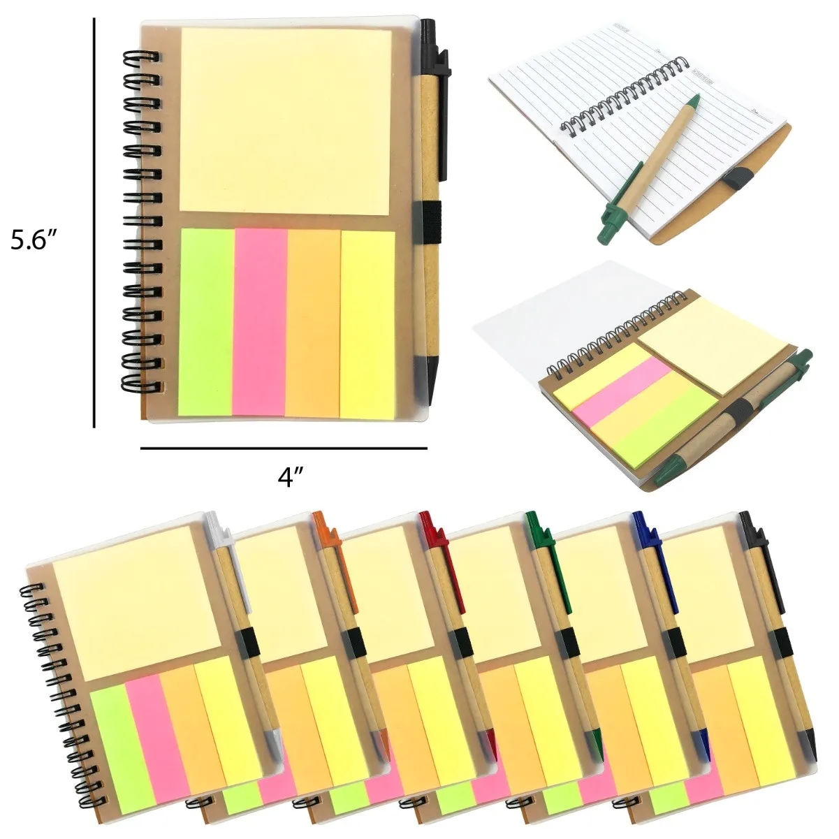 Eco-Friendly Complete Set Spiral Notebook Item # RCRLF-PJOYN 7