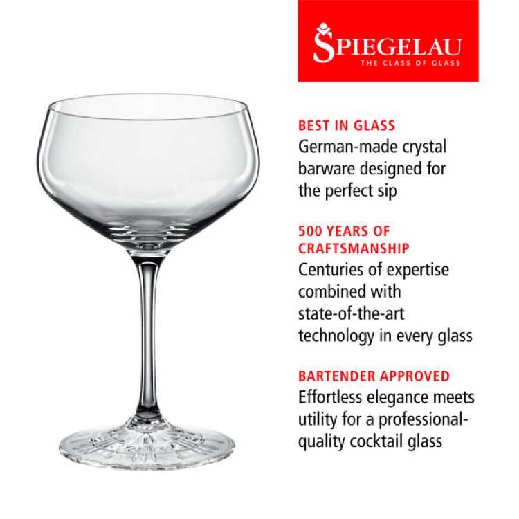 Spiegelau 8.3 oz Perfect Coupette Glass, set of 4 3
