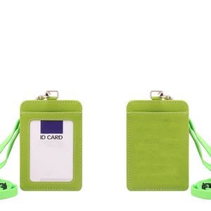 RFID Blocking PU Leather Card Holder with Lanyard 19