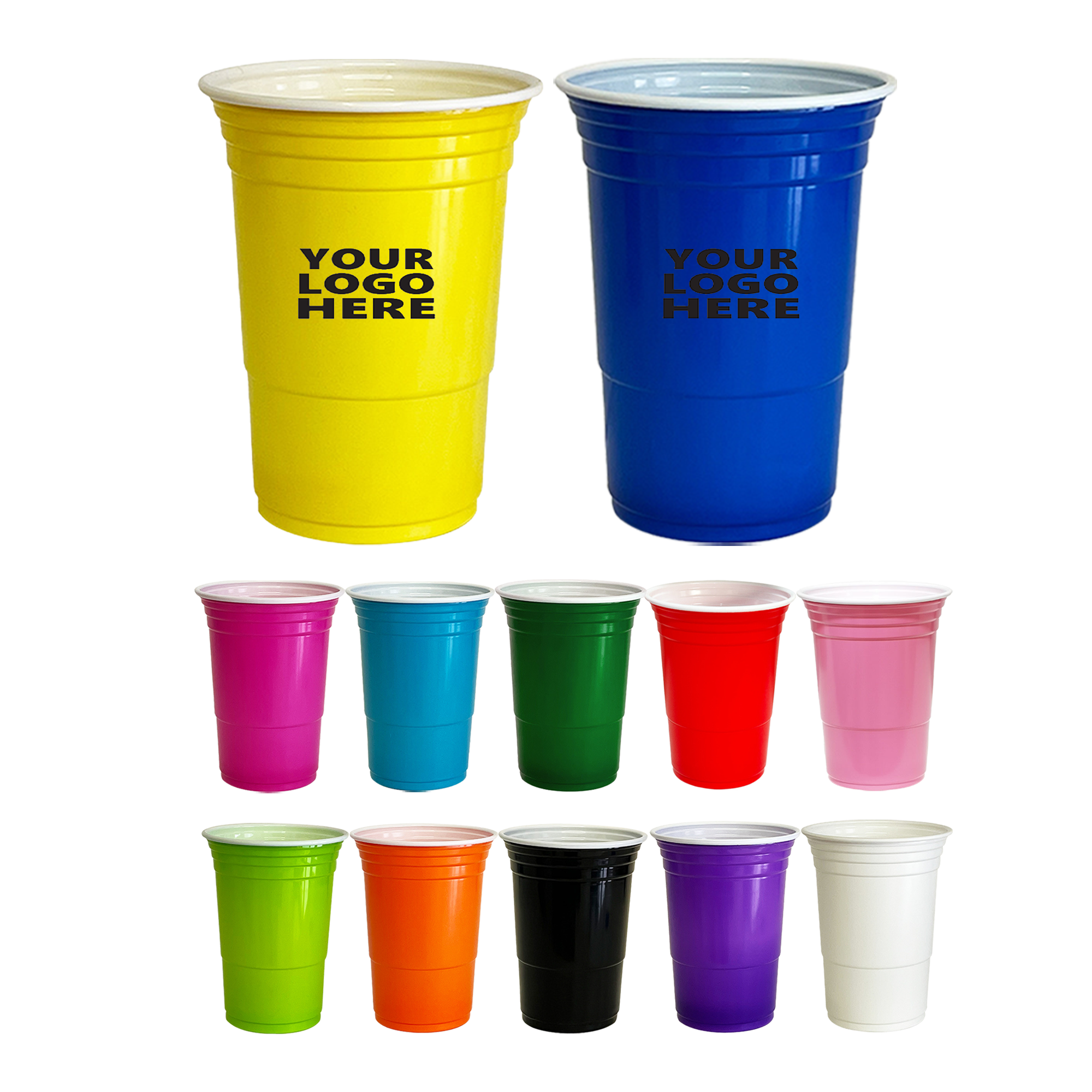 16oz Disposable Plastic Juice Cup 2