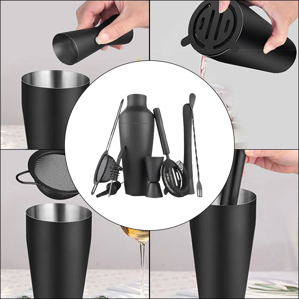 Wine Bottle Shaped  Accessory Gift Set 10