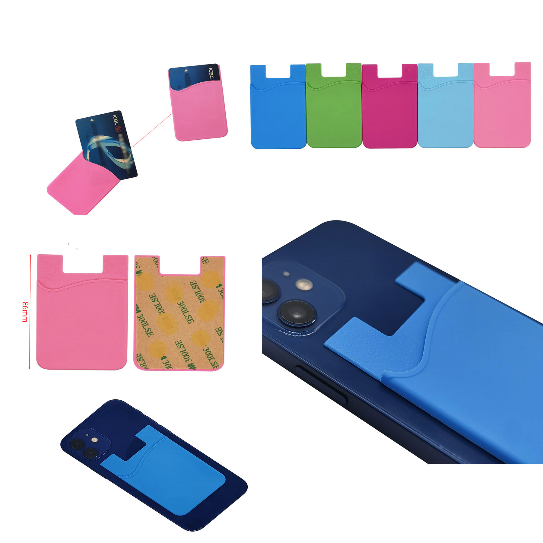 Silicone Phone Card Holder 1