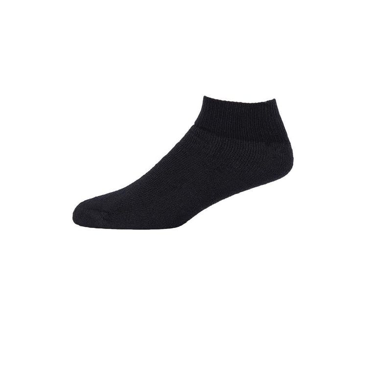 Adult Ankle Socks - Black 9-11 Stretch Knit 2