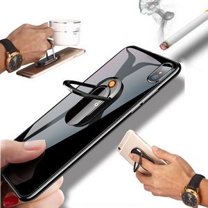 Phone Holder With USB Rechargeable Electric Lighter 10