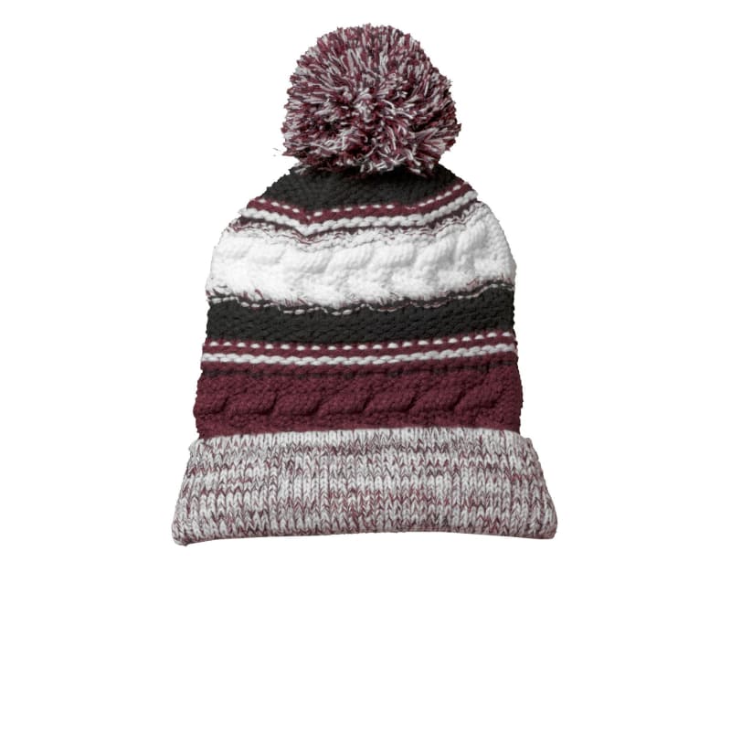 Sport-Tek Pom Pom Team Beanie. 3