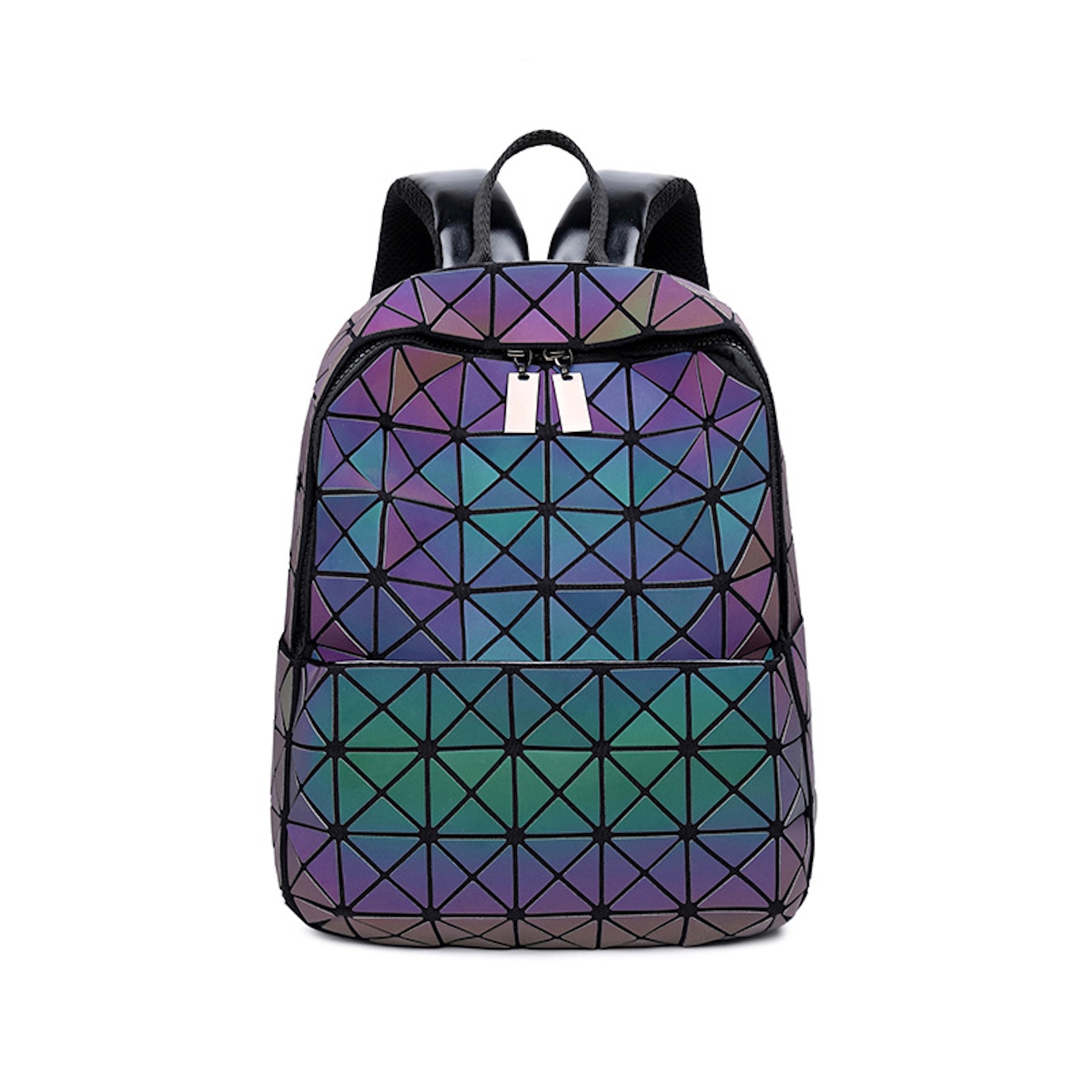 Women Men Geometric Luminous Purse Flash Travel Shoulder 7