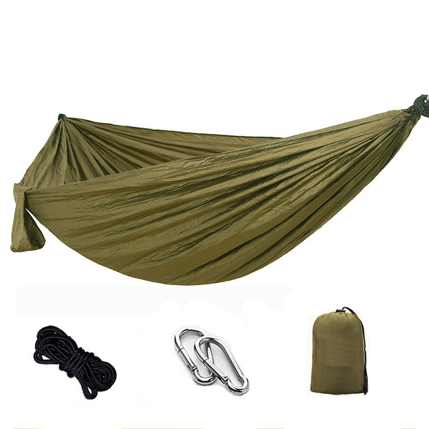 Portable Lightweight Nylon Swing Bed Hammock 8