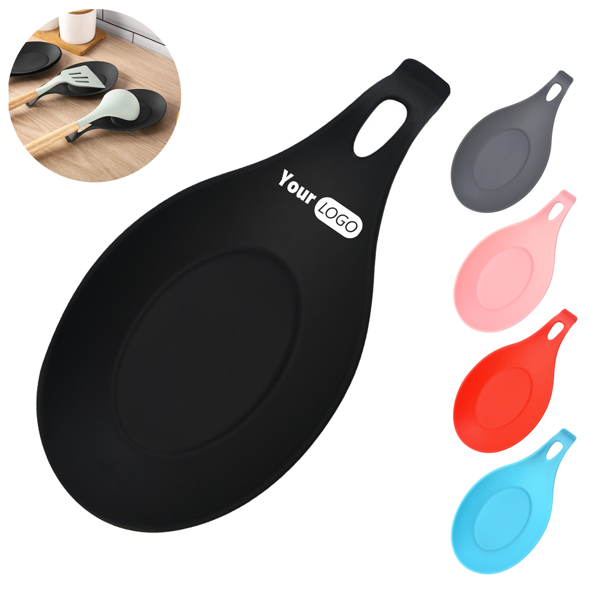 Heat-Resistant Plastic Spoon Rest 8