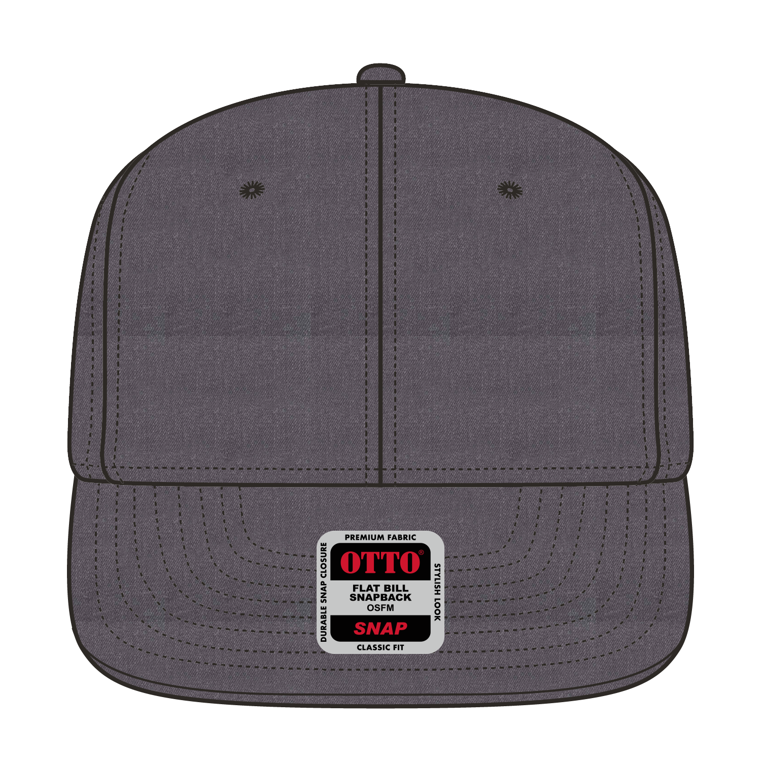 OTTO CAP® OTTO SNAP 6 Panel Pro Style Snapback Hat 89