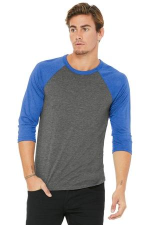 BELLA+CANVAS Unisex 3/4-Sleeve Baseball Tee. BC3200 16