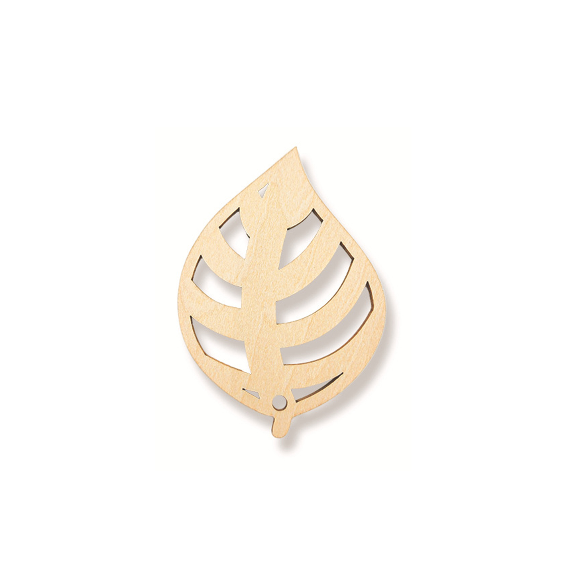Natural Wood Christmas Tree Pendant 28