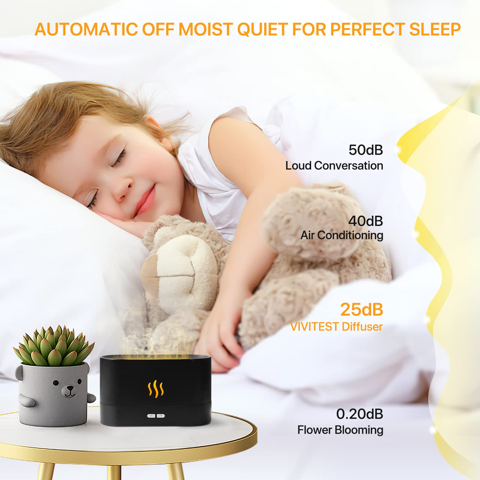 180Ml Simulation Flame Upgrade Mist Air Humidifier 2