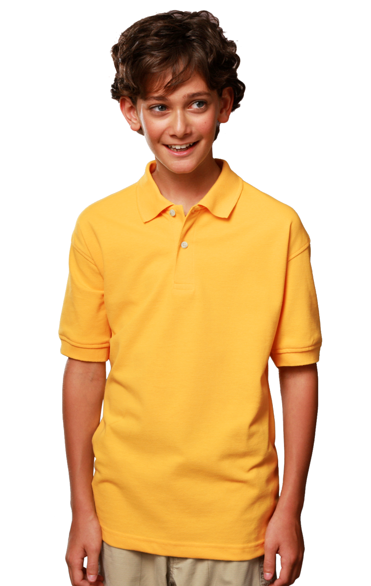 Youth Superblend Short-Sleeve Pique Polo 18