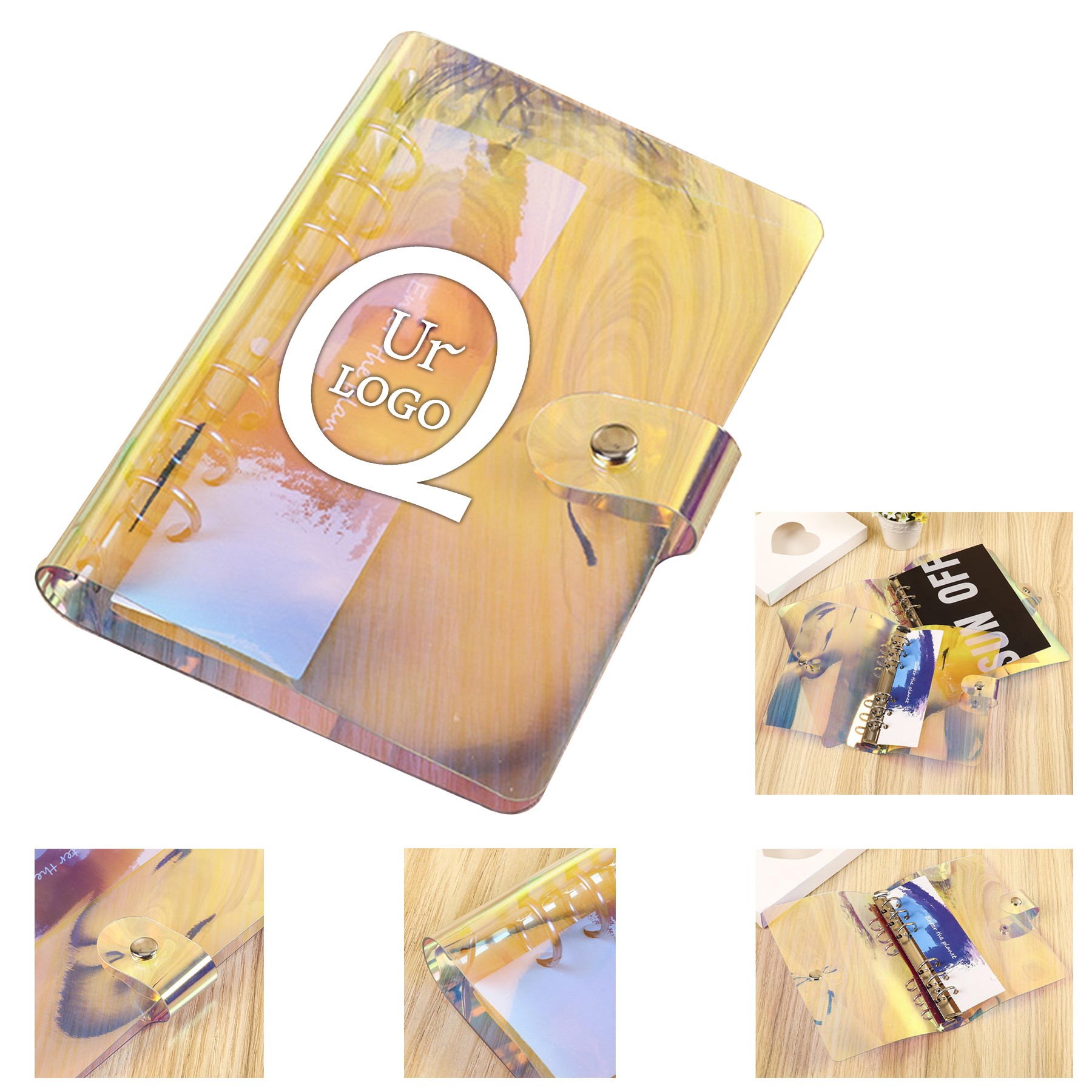 Holographic Pvc Loose-Leaf Folder