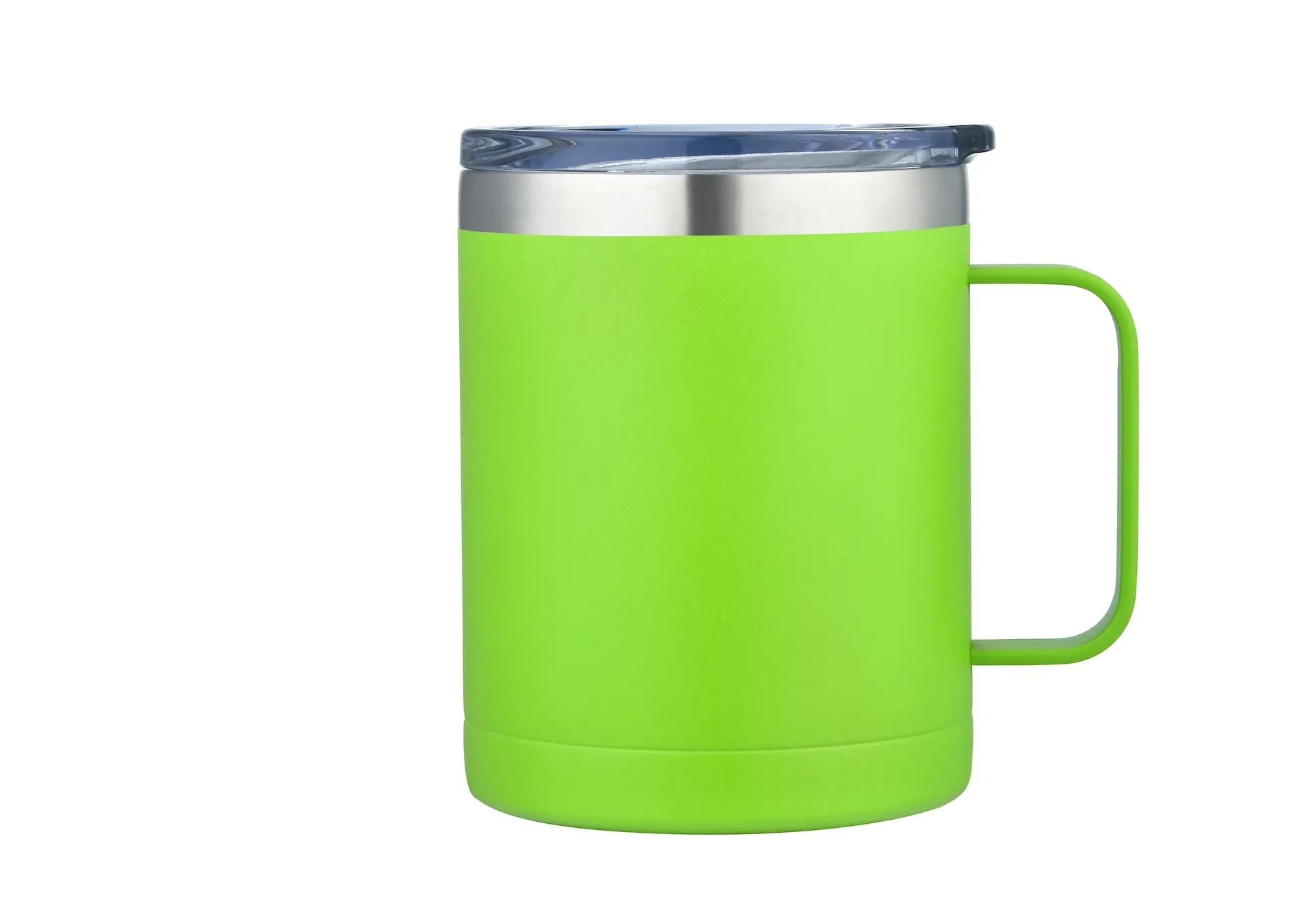 14oz Powder Coated Stainless Vacuum Camp Mug w/ Handle