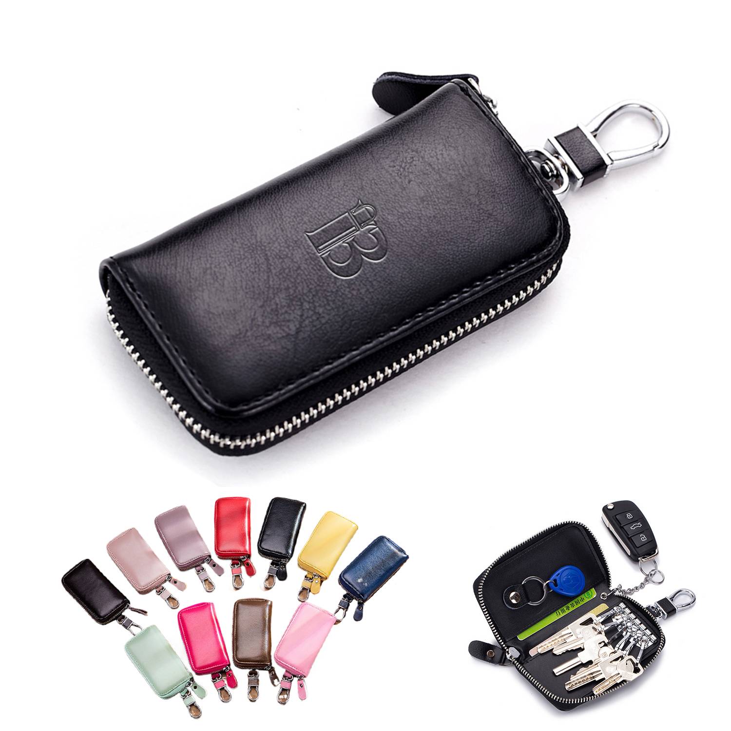 Leather Key Case Wallet 12