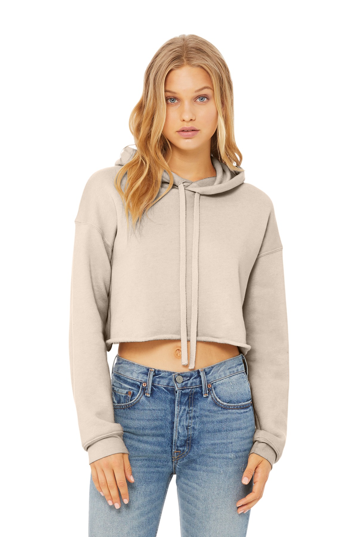 BELLA+CANVAS Women's Sponge Fleece Cropped Fleece Hoodie. BC7502 33