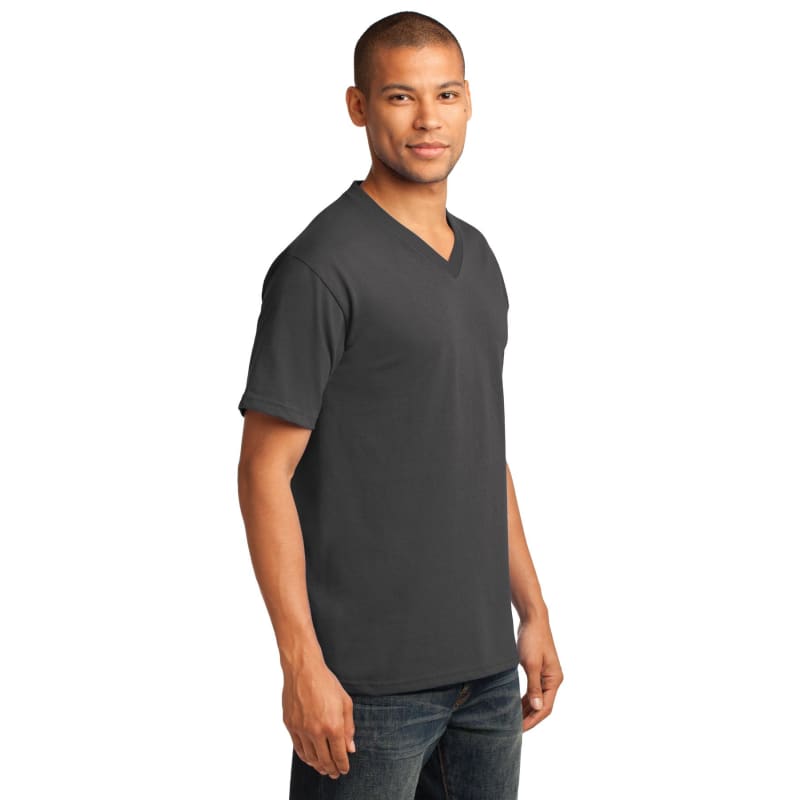Port & Company Core Cotton V-Neck Tee. 24