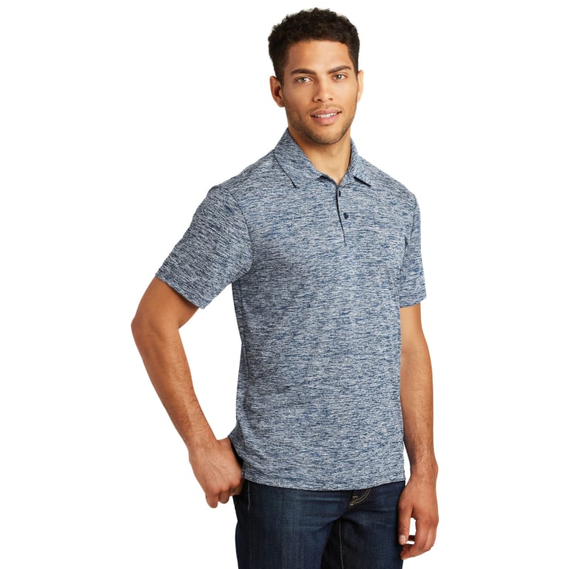 Sport-Tek PosiCharge Electric Heather Polo. 22
