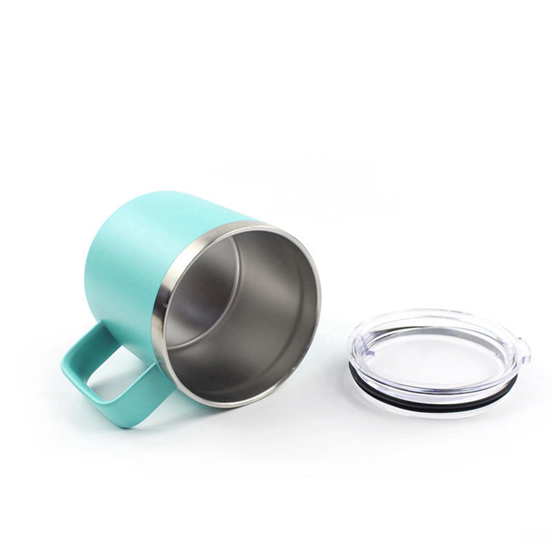 14 oz Stainless Steel Cup with Handle 10