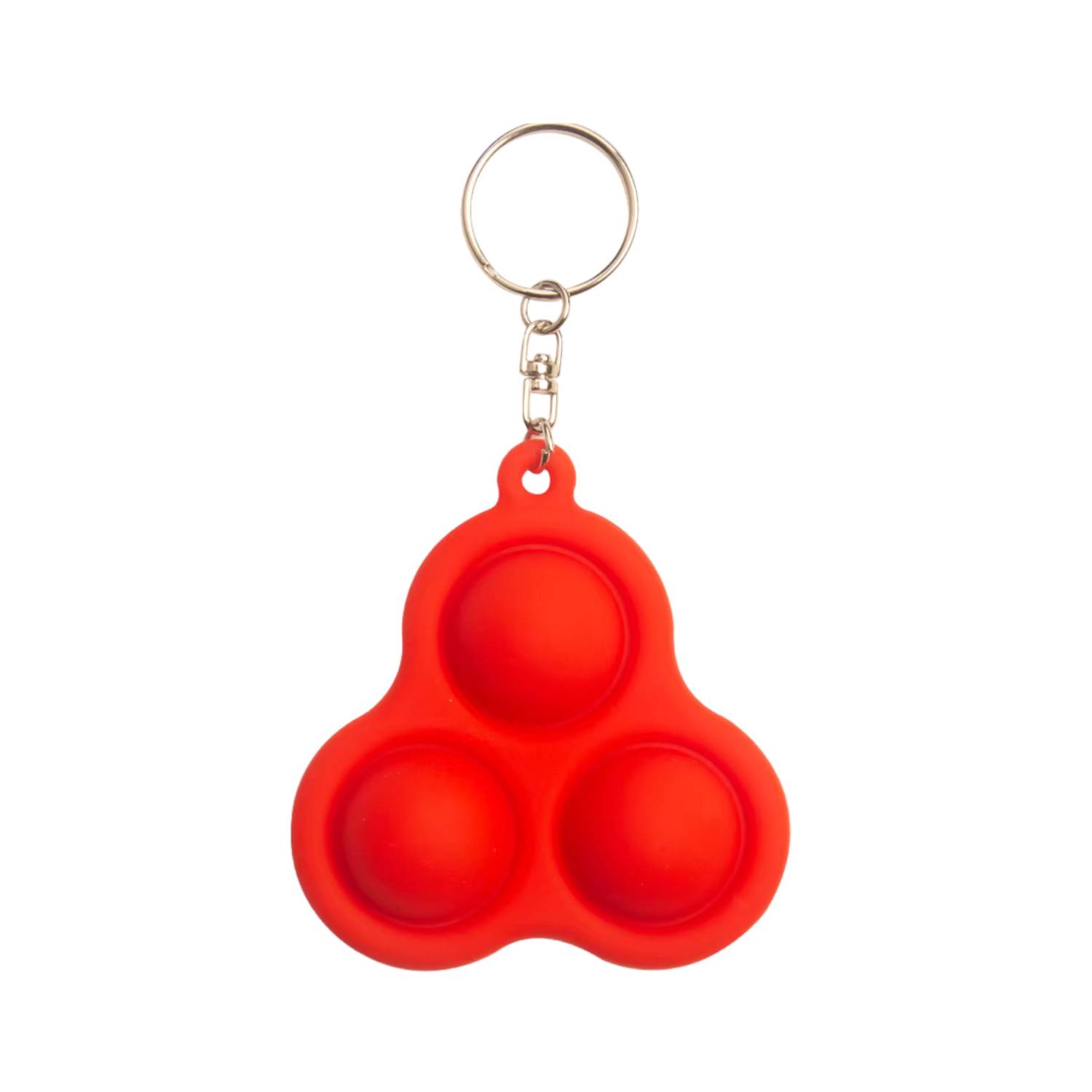 Silicone UFO Push Pop Fidget Keychain 5