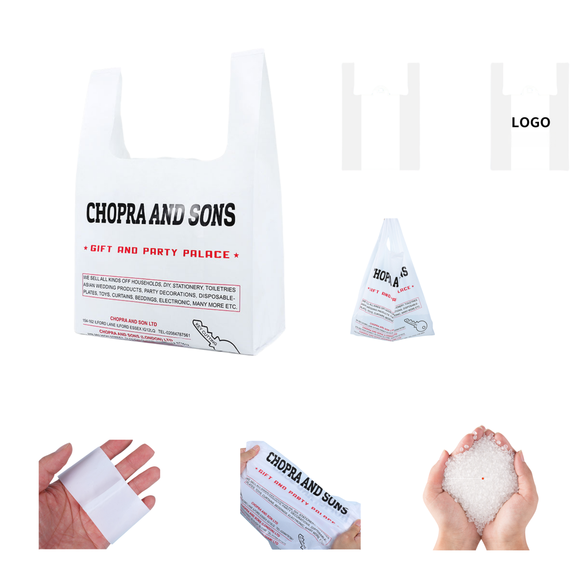 Customizable 5-mil Thickened Plastic Bag 1