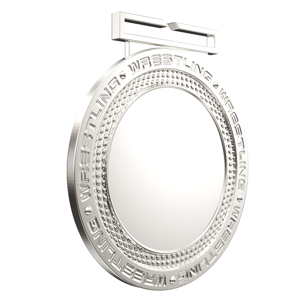 Wrestling Dual Plated Medallion (3") 1