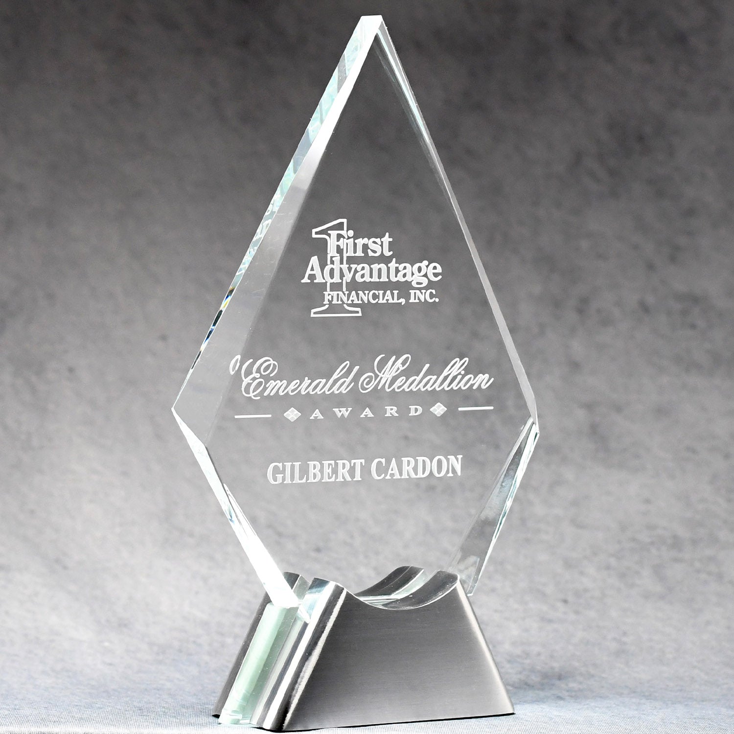 Crystal Diamond On Chrome Stand 4
